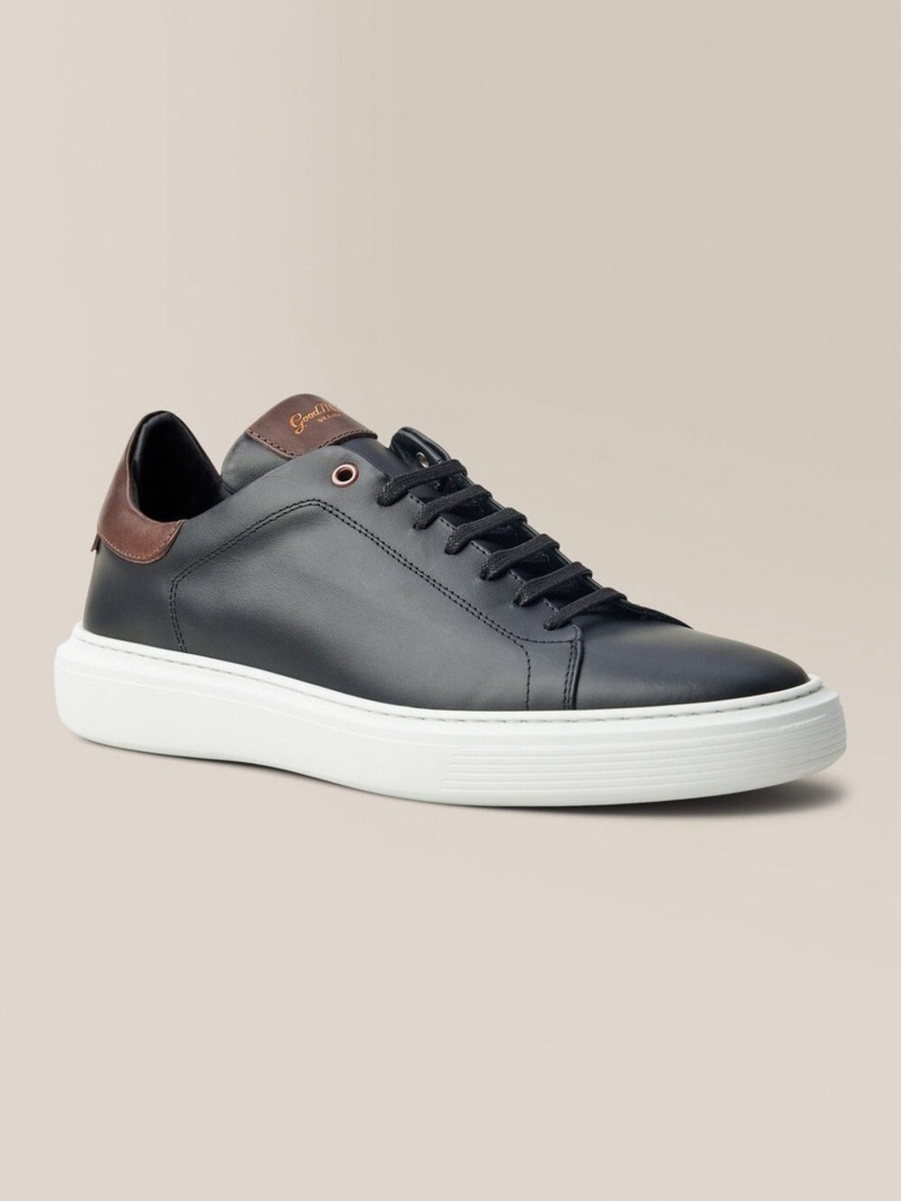 Good Man Brand Legend London Black Dark Vachetta Edge Italy Sneakers Men's 9.5